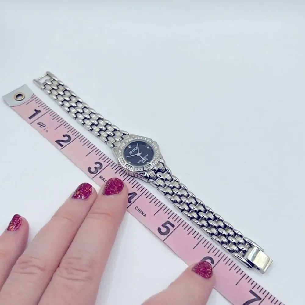 Working! Ladies Arnex Dainty Rhinestone Accent Watch